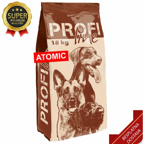 Profi Line 18kg ATOMIC 18kg - granule 28/22 - hrana za hiper aktivne i radne odrasle pse Slike