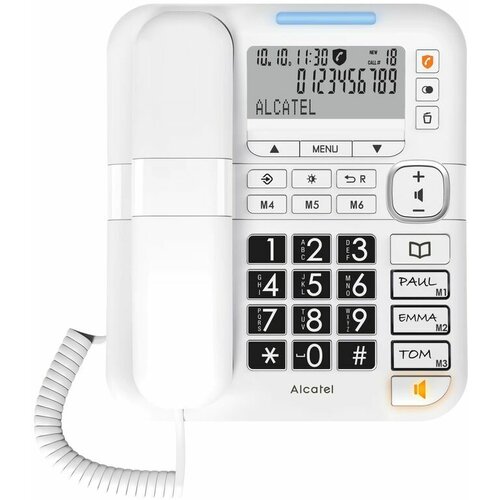 Alcatel Telefon s kablom TMAX 70 Velik zaslon 3 vrstice, (5000506904) Cene