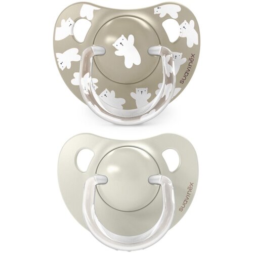 Suavinex Wild &amp;amp; Free Anatomical Silicone 18m+ duda Cream 2 kom Slike