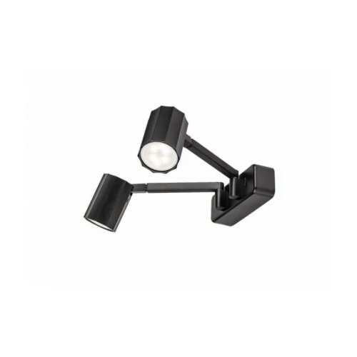 Rabalux Rabalux Zidna lampa Karter GU10 2X MAX 5W mat crno (73028) Slike