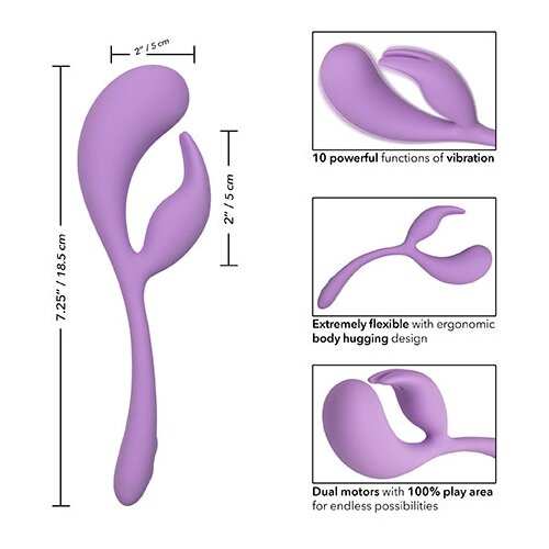 California Exotic Novelties vibrator Elle Dual Flicker Cene