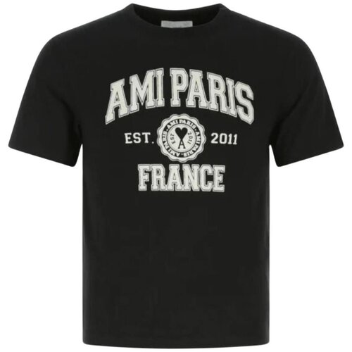 Ami Paris Majice s kratkimi rokavi Majica Črna Cene