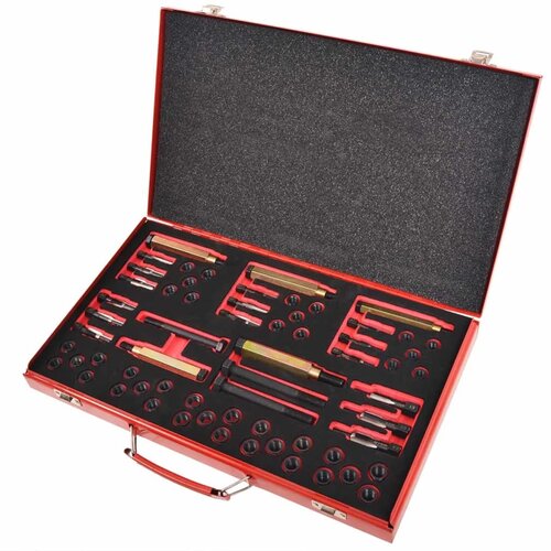 VidaXL 63-dijelni set za popravak navoja žarnice M8 M9 M10 M12 Slike