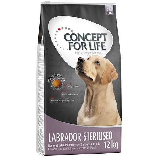 Concept for Life Labrador Sterilised - Varčno pakiranje: 2 x 12 kg Cijene