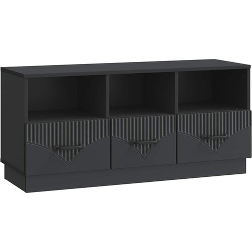TV ormar s ladicama Crna 102 x 34,5 x 47 cm Konstruirano drvo Cijene