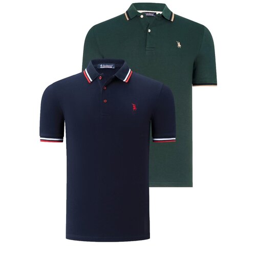Dewberry DUAL SET T8594 MENS T-SHIRT-NAVY BLUE-NEFT Cijene