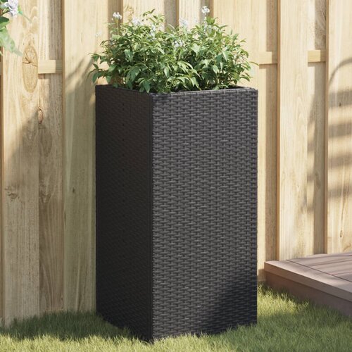  Vrtne sadilice 2 kom crna 40 x 40 x 80 cm od poliratana Slike