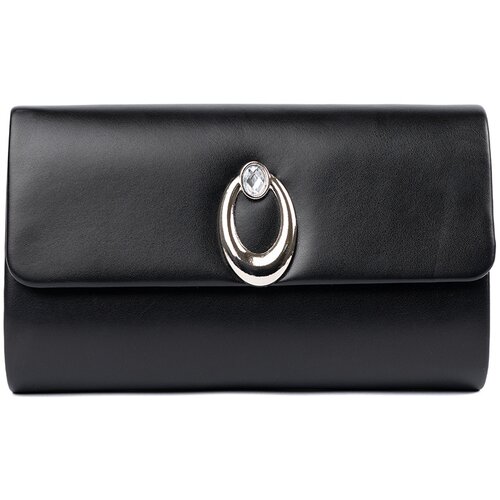 Shelvt Black clutch bag with silver elements Cijene
