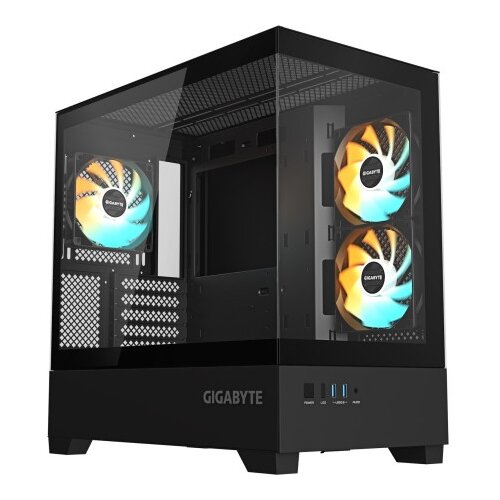 Gigabyte Black, M-ATX C201 PANORAMIC, Dual USB 3.0 ports on front I/O, Supports radiators up to 360mm, Detach - GB-C201P Cene