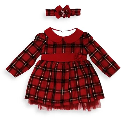  Haljina za bebe Mio 5317, Crveno-crna Cene