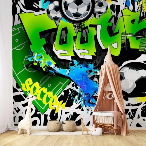  Foto tapeta - Football Graffiti 300x210 Vodootporna Cene