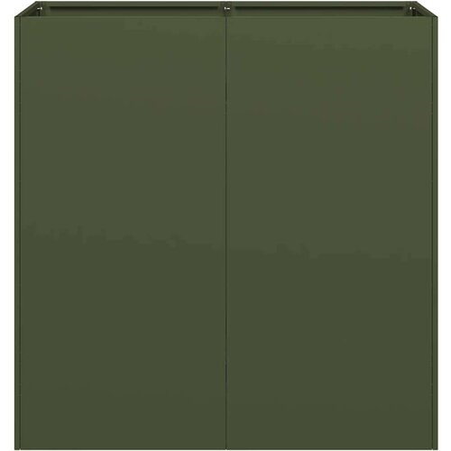VidaXL Sadilica maslinastozelena 80x40x80 cm hladno valjani čelik Slike