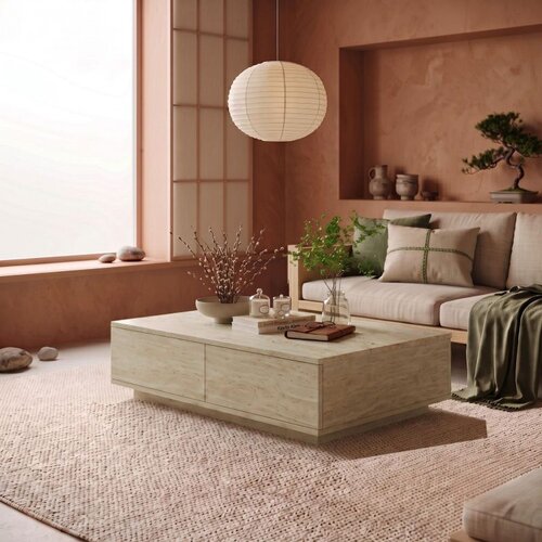 Hanah home klub sto Ave14-T, 90 cm, travertin Cene