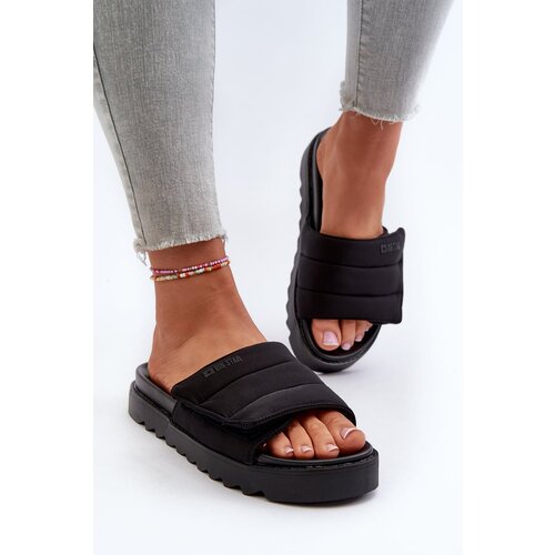 Big Star Women&amp;#039;s platform slippers Black Slike