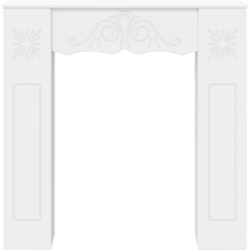  Okvir za kamin Bijela 102 x 20 x 102 cm Konstruirano drvo Slike