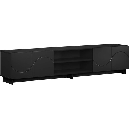  TV stalak 180 x 34,5 x 40 cm Crna Konstruirano drvo Slike