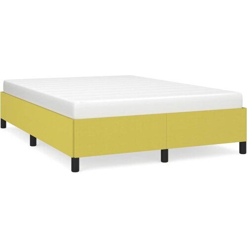 vidaXL Posteljni okvir zelen 140x190 cm blago, (20907038) Cene