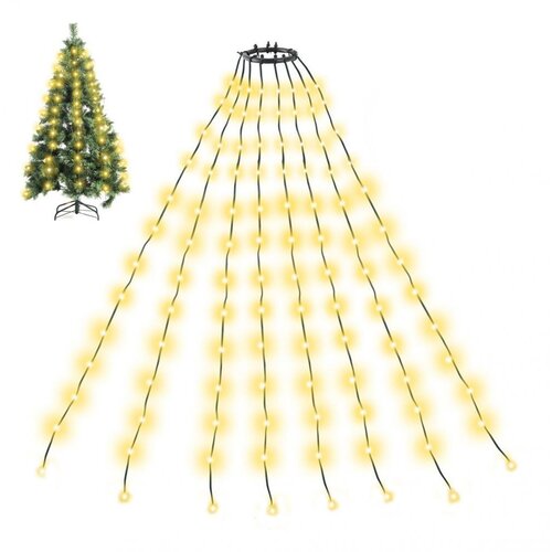 JWD Novogodi&amp;scaron;nji ukras 280 LED lampica za jelku, Toplo žute, 2m, USB napajanje Slike
