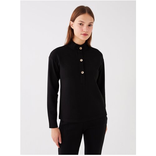 LC Waikiki Women&amp;#039;s Standing Collar Straight Long Sleeve Sweatshirt Slike