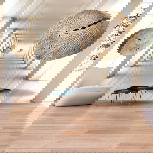  Samoljepljiva foto tapeta - Flying Discs of Wood 98x70 Slike