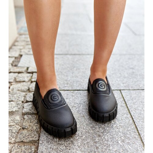 Gemre Black loafers with a chunky sole Teska Cene