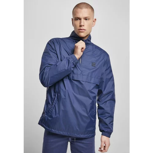 Urban Classics Stand Up Collar Pull Over Jacket Darkblue