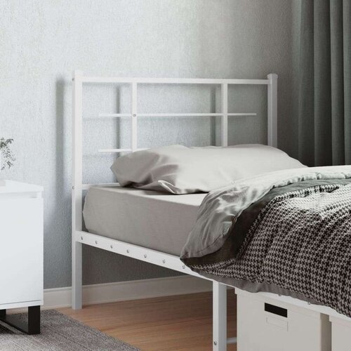  Kovinsko vzglavje belo 100 cm, (21142622) Slike