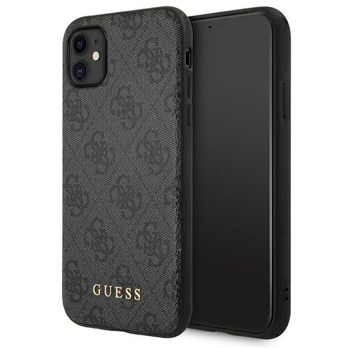Guess TRDI OVITEK ZA IPHONE 11 6.1 XR 4G KOVINSKO ZLAT LOGO Z LOGO GREY, (5000014756) Cene