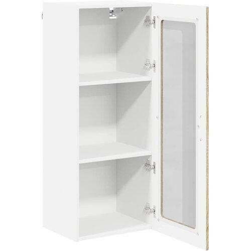  Zidni stakleni ormarić Lucca Hrast sonoma 40 x 31 x 100 cm Slike