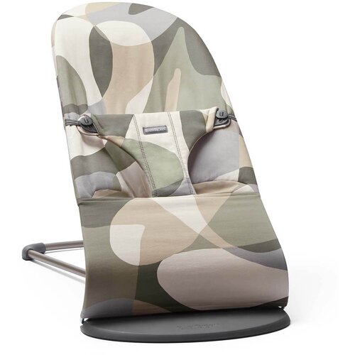 Baby Bjorn gugalnik Bliss dark grey frame cotton dark khaki/green Slike