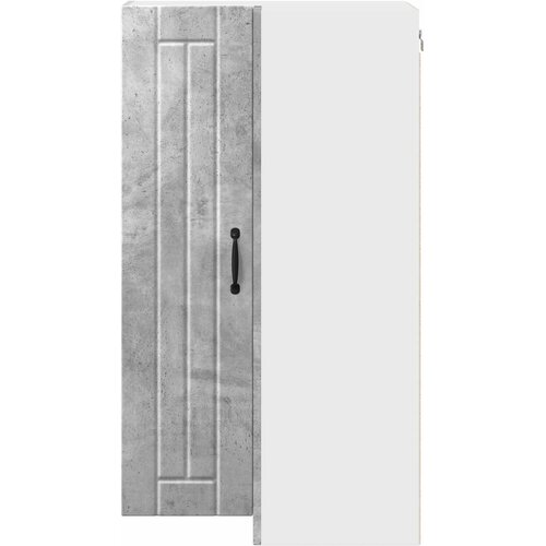  Zidni kutni ormar Lucca Betonska siva 57 x 57 x 100 cm Slike