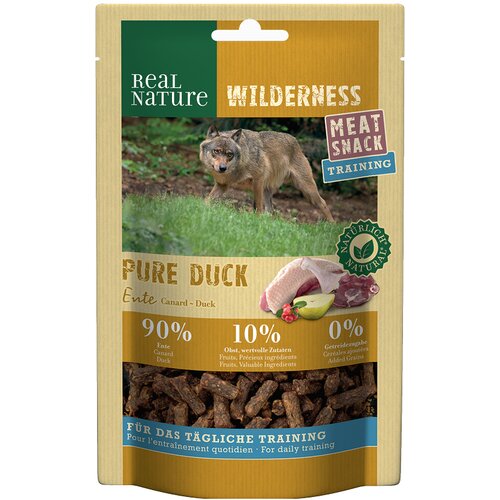 Real Nature poslastica za pse Wilderness Meat Snack Soft Training pačetina 150 g Cijene