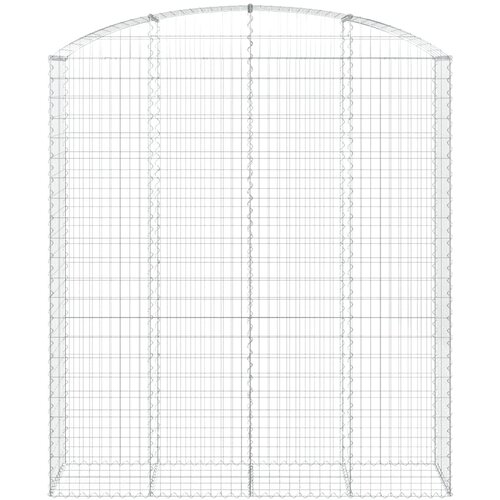  Gabionska ko&amp;scaron;ara s lukom 200x50x220/240 cm pocinčano željezo Slike