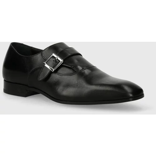Karl Lagerfeld Kožne cipele SAMUEL za muškarce, boja: crna, KL12314
