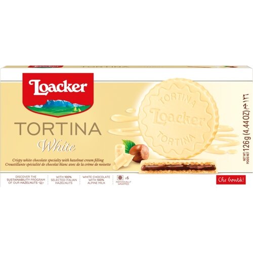 Loacker keks tortina bela 126G Cene