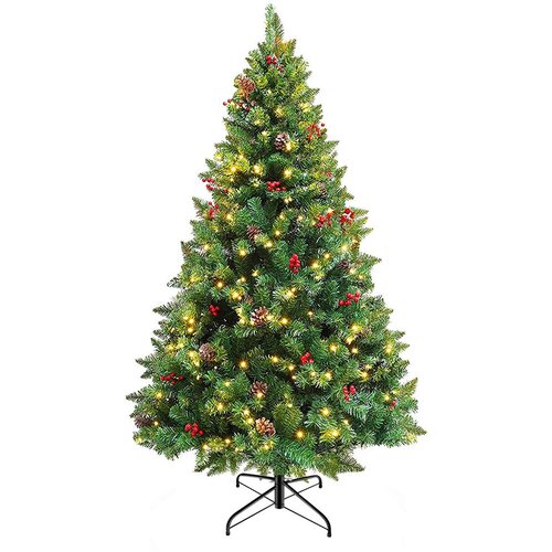 Timeless Tools 150 cm LED božično drevo z toplimi belimi lučmi - enostavna sestava in prostor varčna zasnova, (5000354071) Cene
