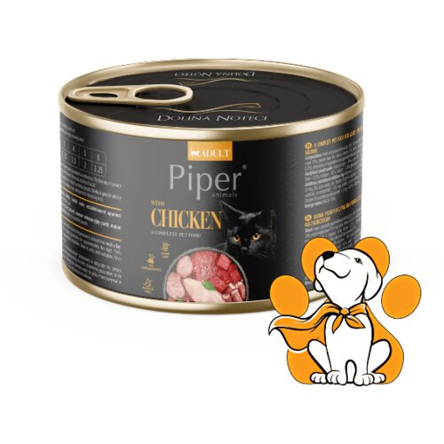 Piper Cat Chicken 185g, Vlažna Hrana Sa Piletinom Za Vitalnost i Energiju Cene