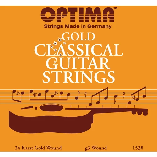 Optima 1538 24K Gold Strings G3 Wound