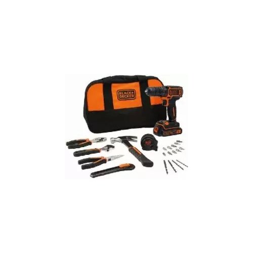 Black &amp;amp; Decker BDCDC18HTSA-QW drill Key Black, Orange Slike