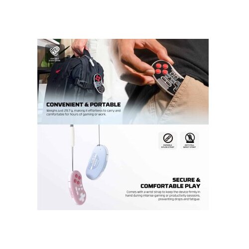 Fantech joypad wireless WGP17 eos mini crni Slike