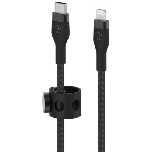 Belkin Flex Lightning/USB-C 15W 1m mfi. cert. black CAA011bt1MBK Slike