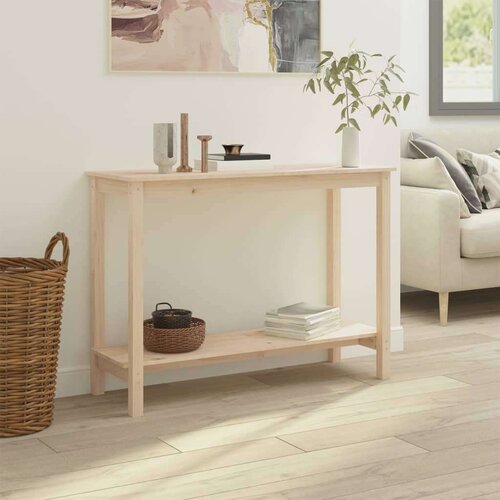  Konzolni stol 110 x 40 x 80 cm od masivne borovine Slike