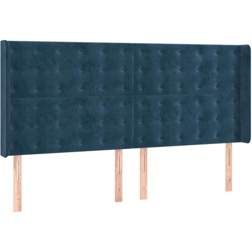  Box spring s madracem LED tamnoplavi 200x200 cm bar&amp;scaron;un Slike