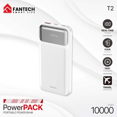 Fantech Power bank Prenosiva baterija T2 10000mAh QC/ PD/ 22.5W beli Cene