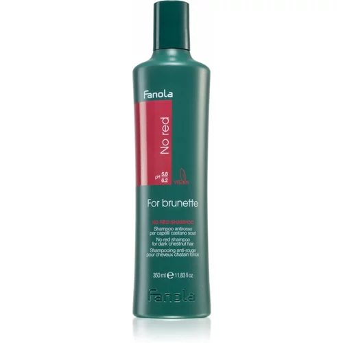 Fanola no red shampoo for brunette šampon za neutralizaciju crvenih nijansi smeđe kose 350 ml za žene