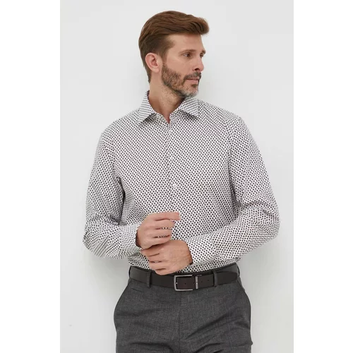 Seidensticker Pamučna košulja za muškarce, boja: bijela, slim