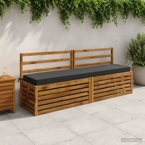  Jastučić za klupu SOEST 100% poliester Antracit 200 x 40 x 8 cm - Antracit 200 x 40 x 8 cm Poliester Cijene