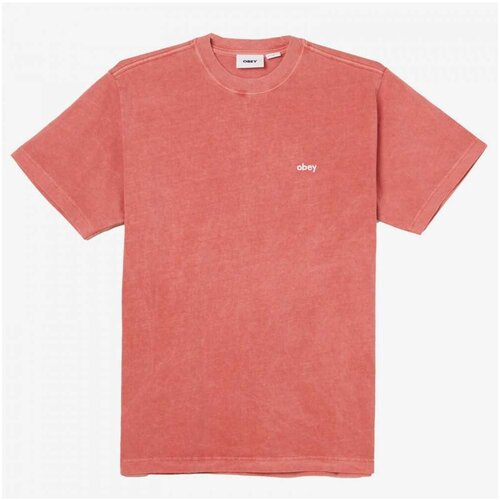 Obey Lowercase pigment tee ss Crvena Cijene