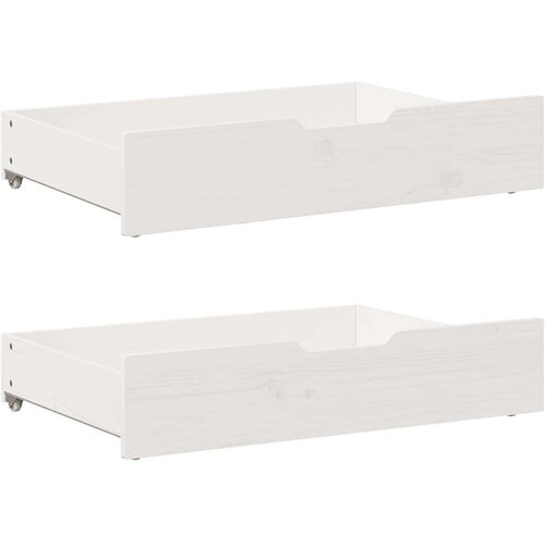 vidaXL Okvir kreveta bez madraca bijeli 135 x 190 cm masivna borovina Cene