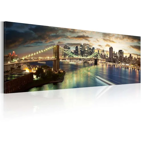  Slika - The East River at night 120x40